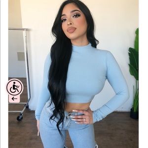 OOTDFASH Long Sleeve Crop Top